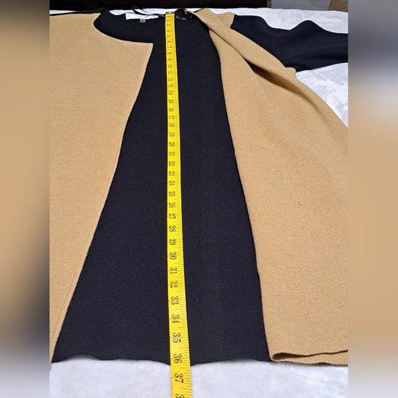 Jones Studio Separates Camel & Black Knit Cardigan Duster Sweater 1X NWT - Picture 13 of 13